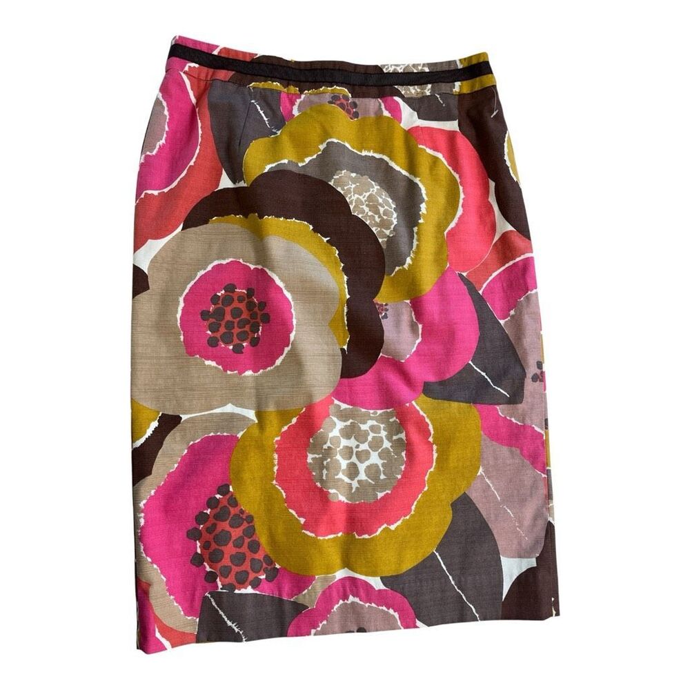 Boden artsy bold floral pencil skirt US sz 8